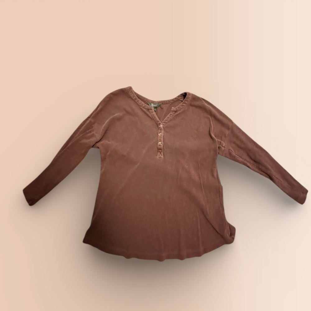 Natural Reflections Brown Long Sleeve Top very soft!